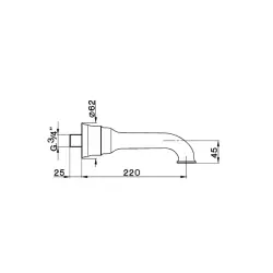 Cisal Arcana Keramična Izliv 220mm AR00024227