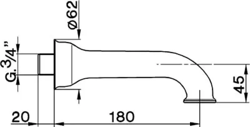 Cisal Arcana Keramični Izliv Krom 180mm R00024121